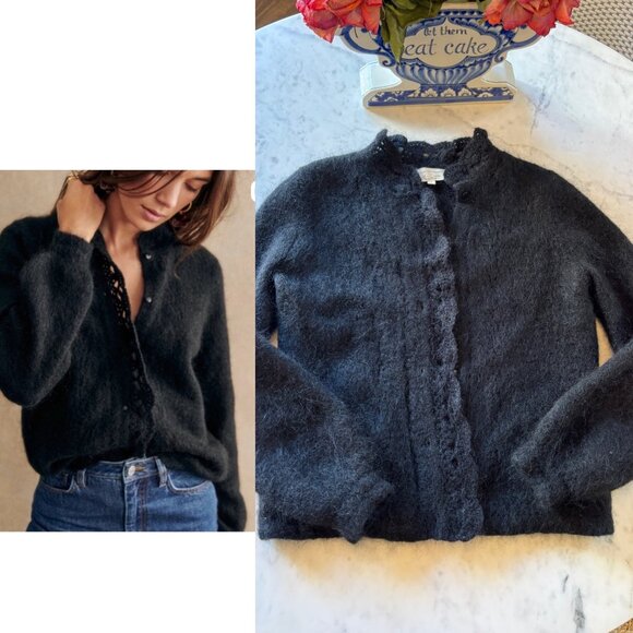 Sezane Angie Cardigan Black size small